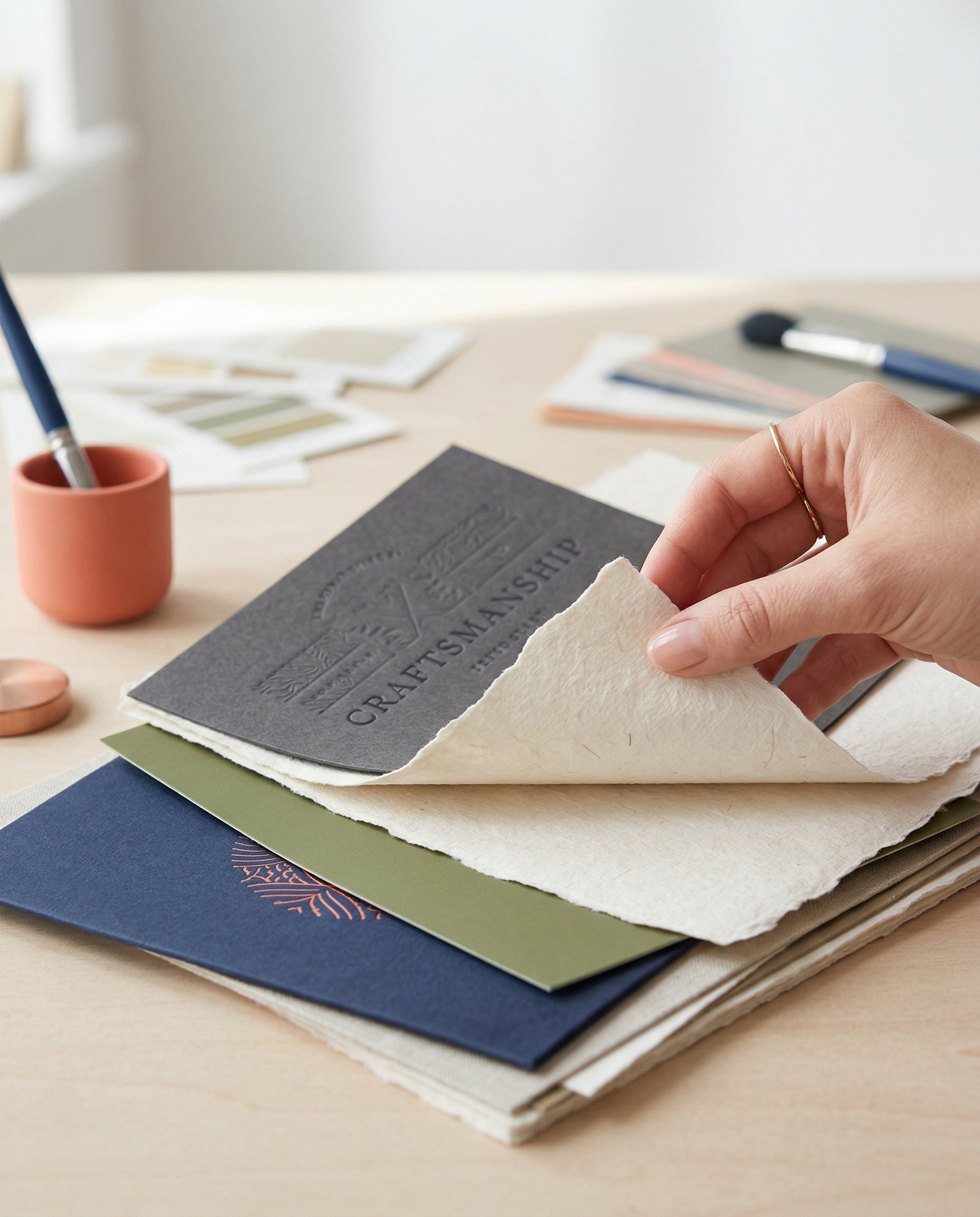 Papierstalen en ambachtelijk drukwerk