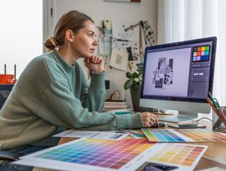 inspiratie voor ontwerp drukwerk lettertypen en kleuren